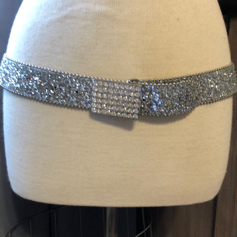 Vintage Cache rhinestone and glitter Belt